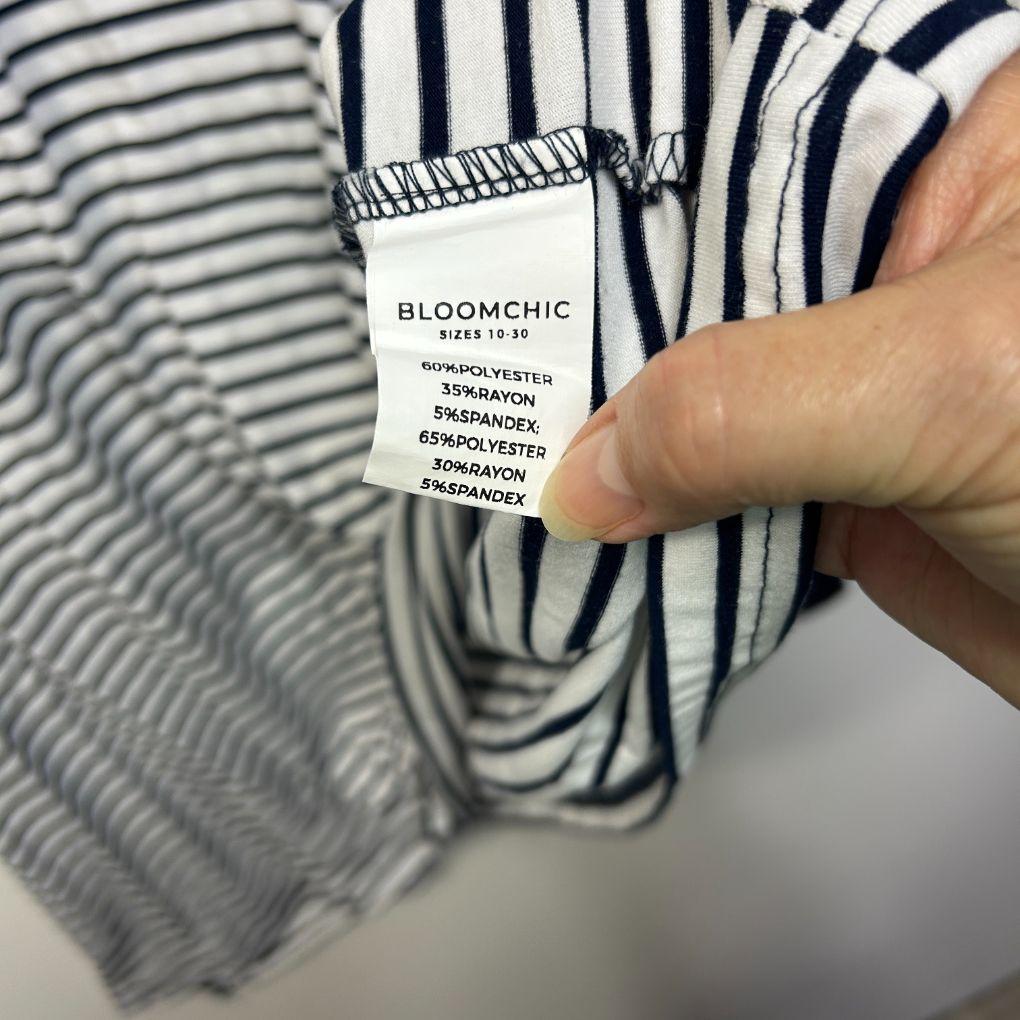 BloomChic Navy Striped Top - Size 30
