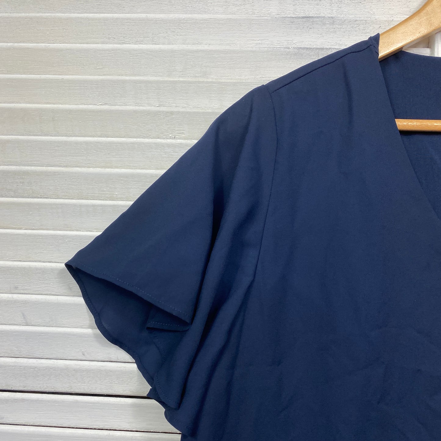 Preview Top Size 14 Navy Short Sleeve Office