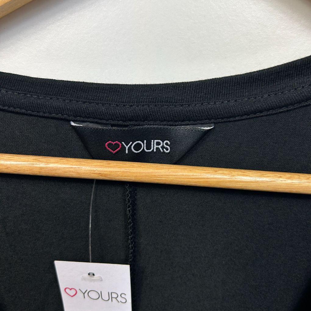 Yours Black Top - Size 30-32
