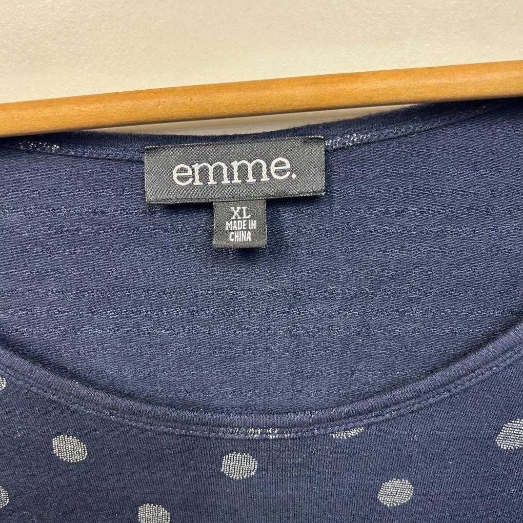 emme Navy Spot Top - Size 20/22/XL