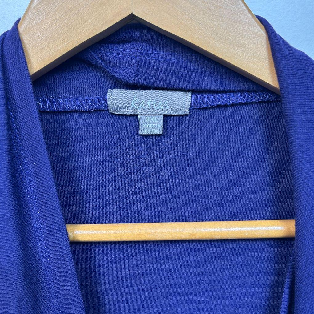 Katies Purple Waterfall Cardigan - Size 3XL
