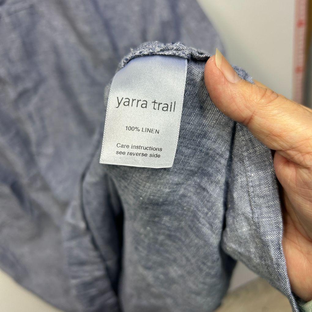 Yarra Trail Blue Linen Dress - Size 22