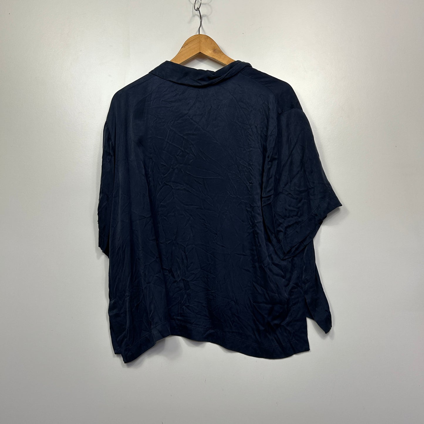 Sussan Navy Blue Short Sleeve Shirt - Size 20