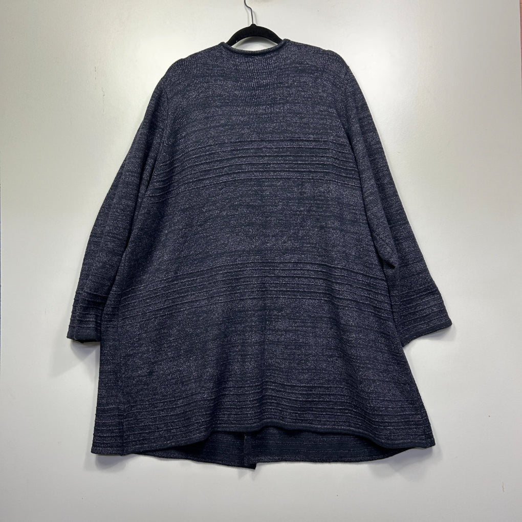 Autograph Navy Marle Long Sleeve Knit Tunic Top - Size XL