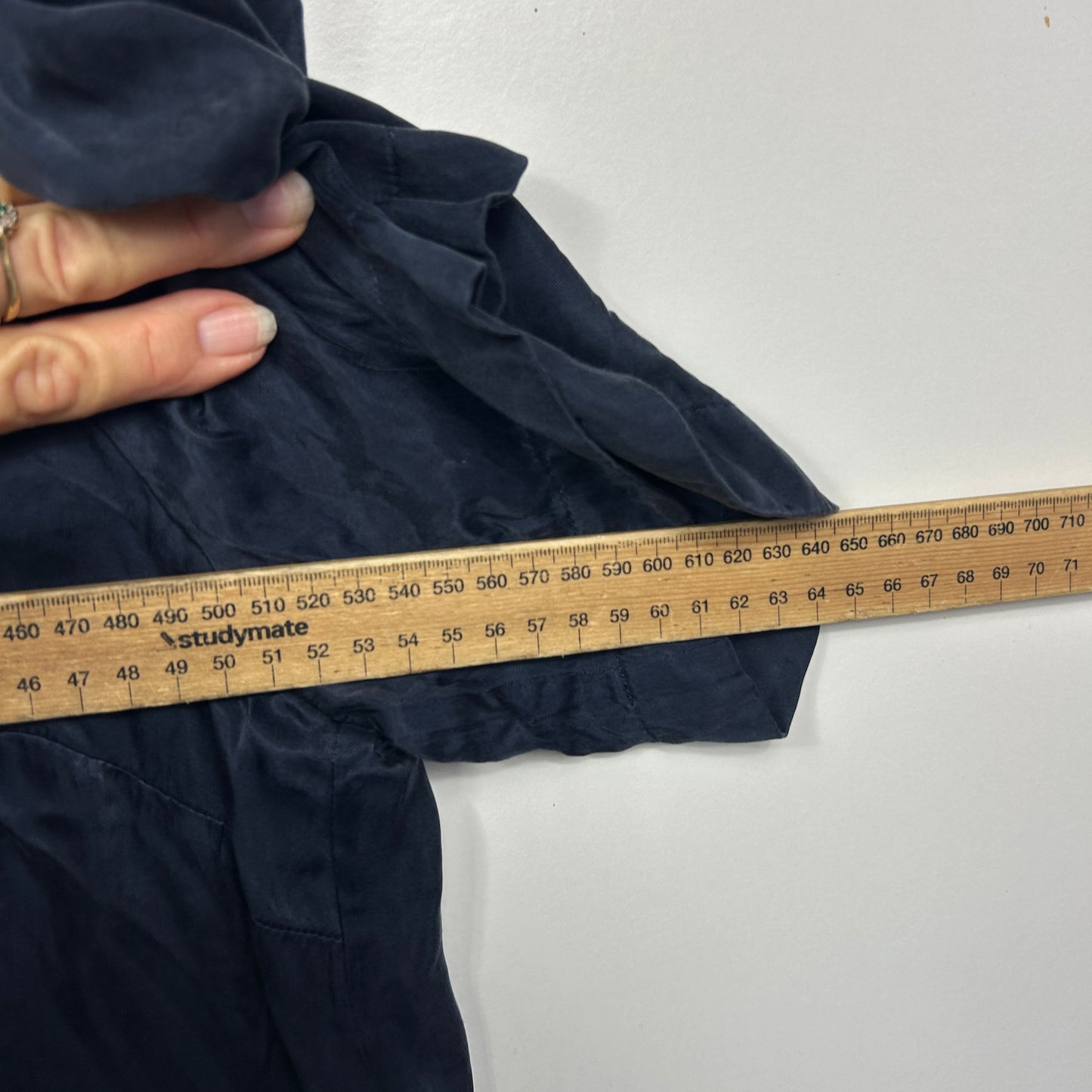 Sussan Navy Blue Short Sleeve Shirt - Size 20