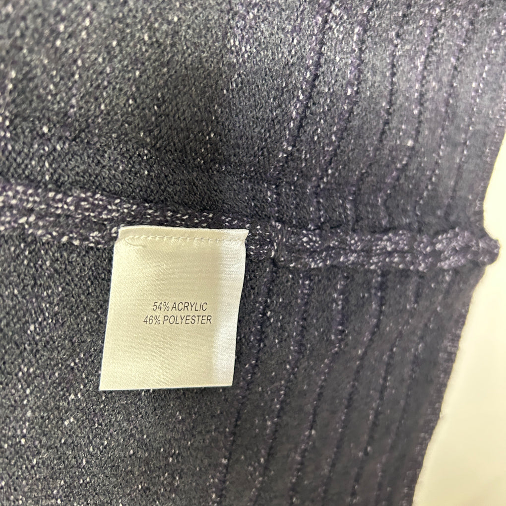 Autograph Navy Marle Long Sleeve Knit Tunic Top - Size XL