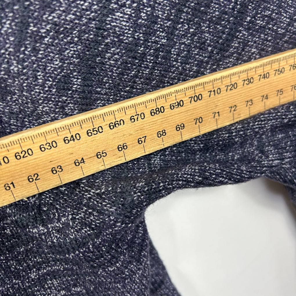 Autograph Navy Marle Long Sleeve Knit Tunic Top - Size XL