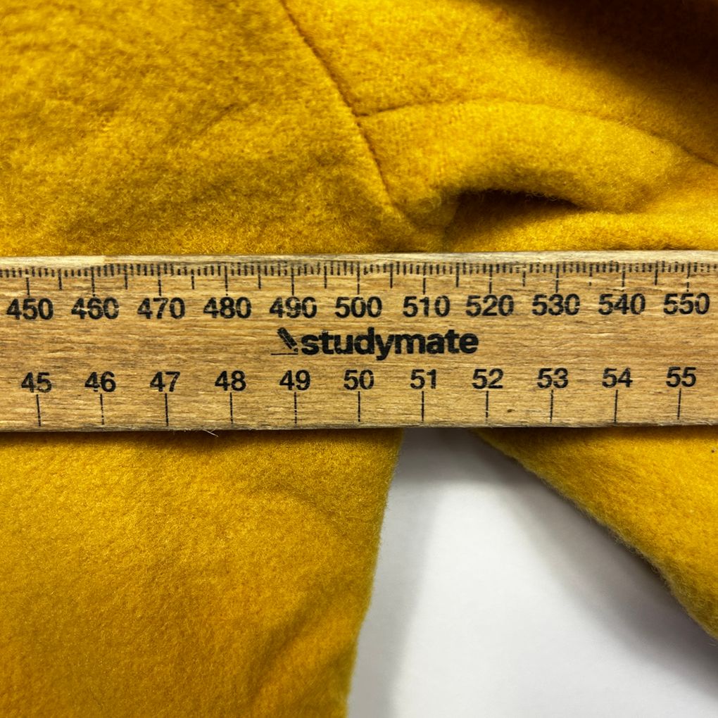 Vintage Wool Cashmere Mustard Coat - Size 12