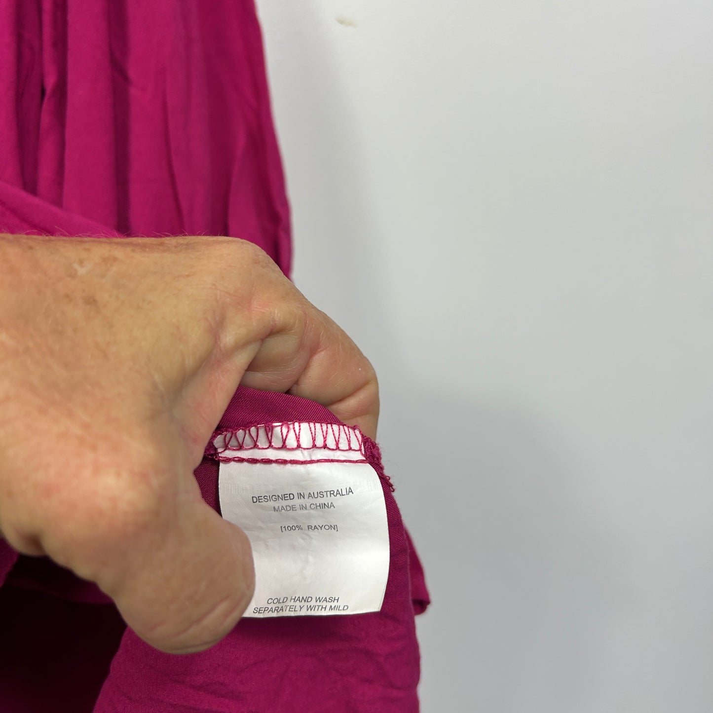 Abel The Label Pink 3/4 Sleeve Top - Size 16