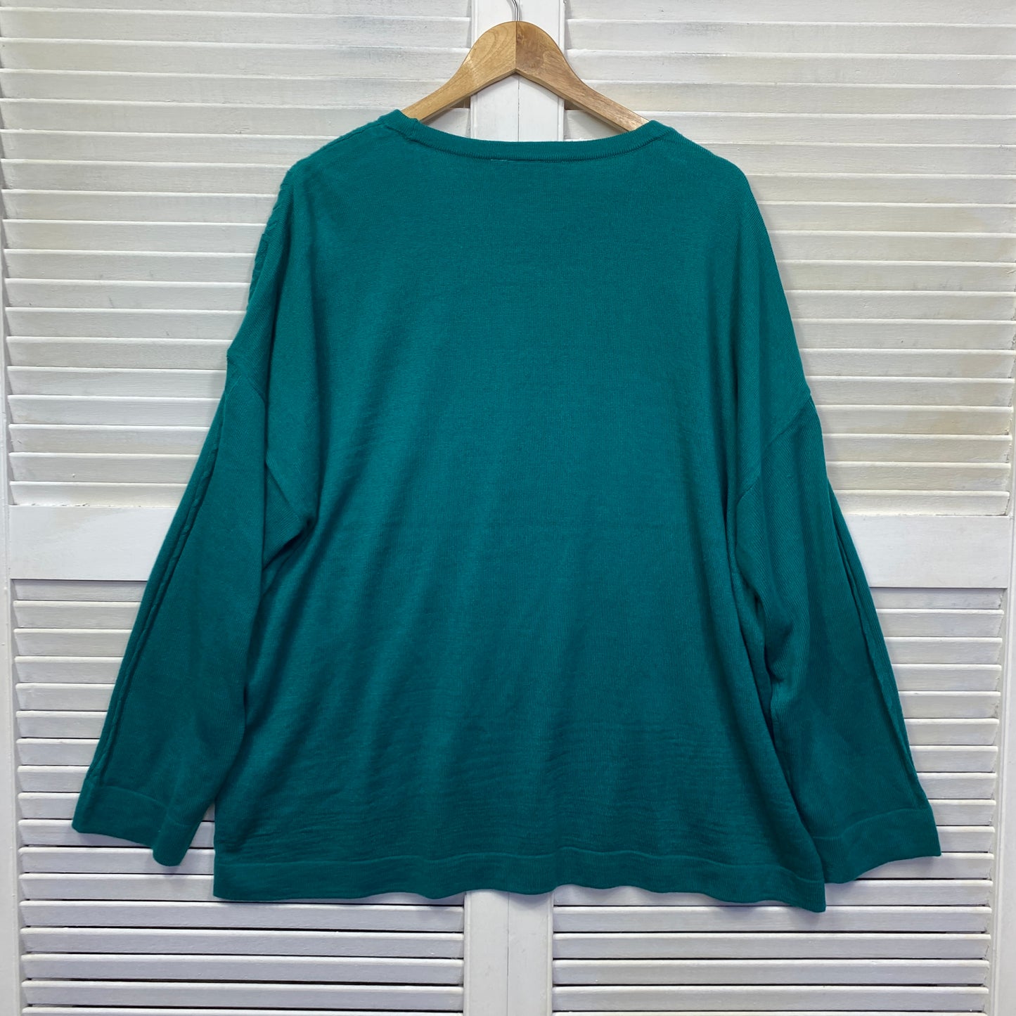 Millers Jumper Size 2XL 18 Plus Green Emerald Long Sleeve Knit