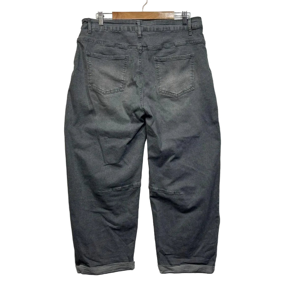 Baggy Grey Denim Jeans - Size 2XL
