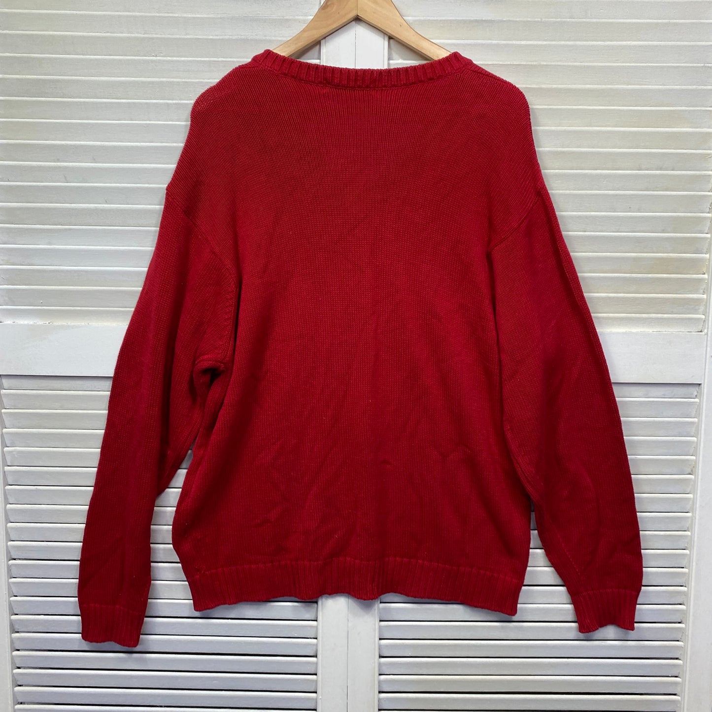 Marks & Spencer Jumper Size Large Red Long Sleeve Knit