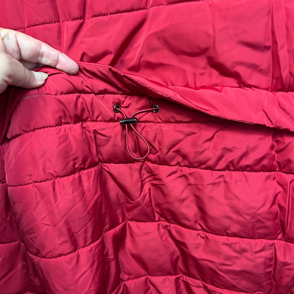 Next Red Puffer Coat with Hood - Size 26