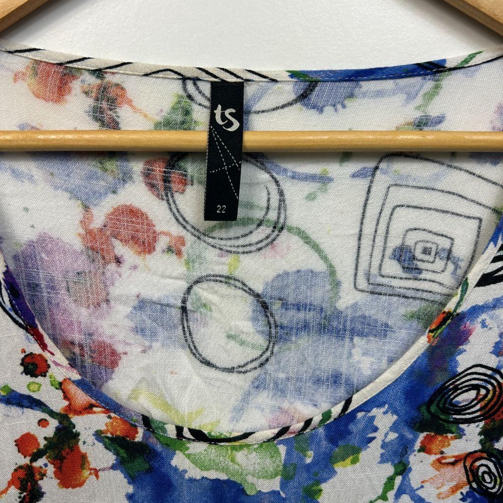 Taking Shape Multicoloured Top - Size 22