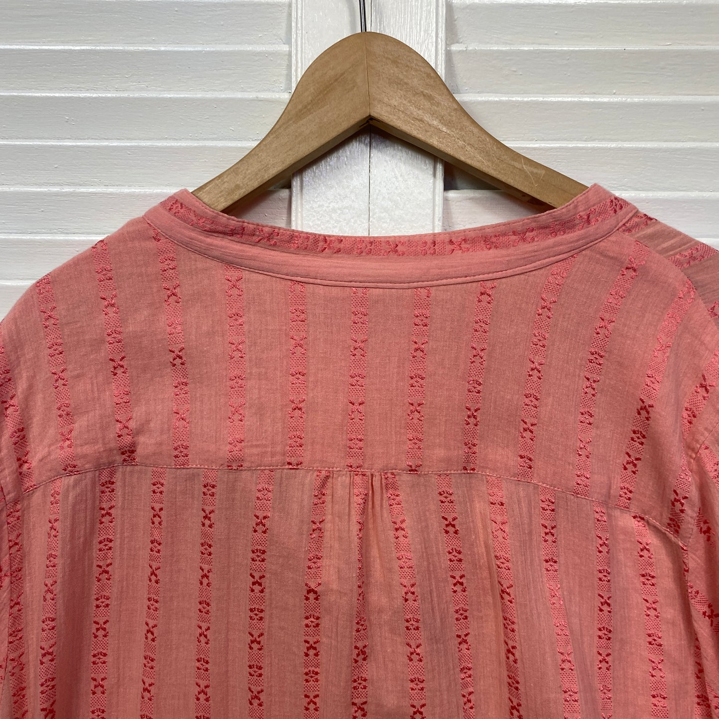 Autograph Top Size 22 Peach Long Sleeve Cotton