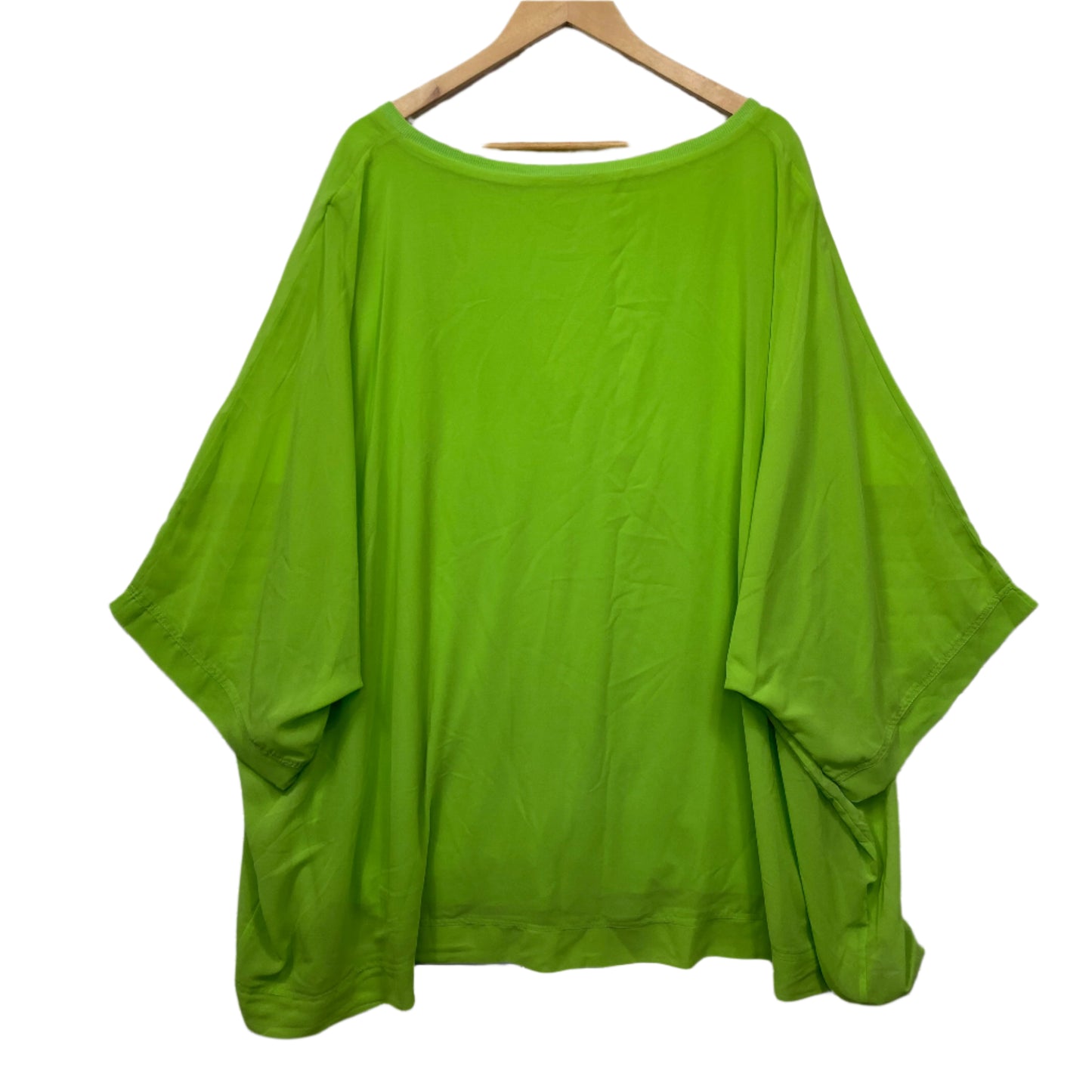 Yours Clothing Tunic Top Size 30 32 Green 3/4 Sleeve