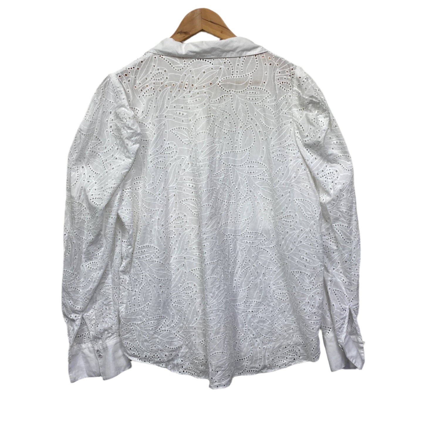 Witchery Top Size 16 Long Sleeve Embroidered Long Sleeve