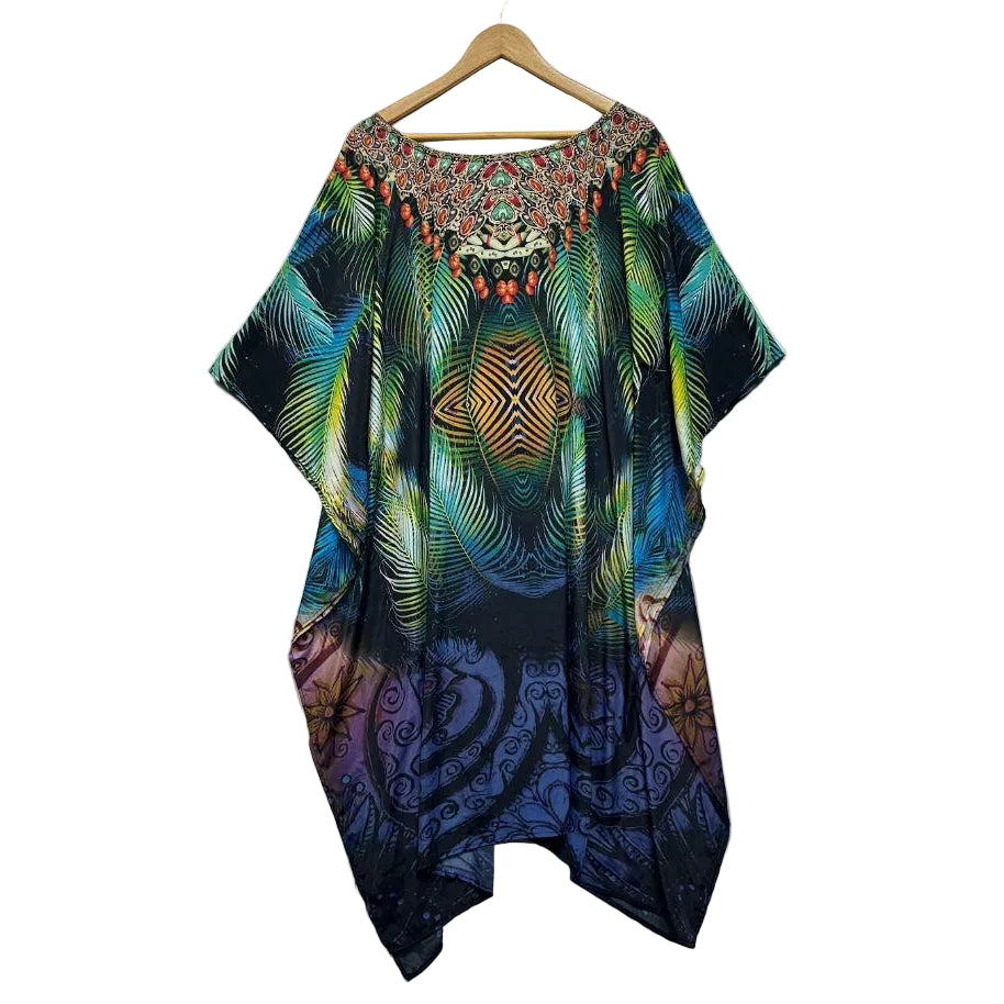 Multicoloured Kaftan Dress - One Size