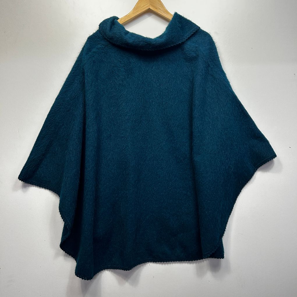 Teal Poncho - One Size