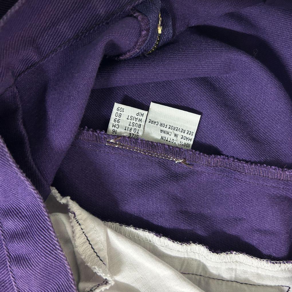 Vintage Covers Purple Denim Skirt - Size 16