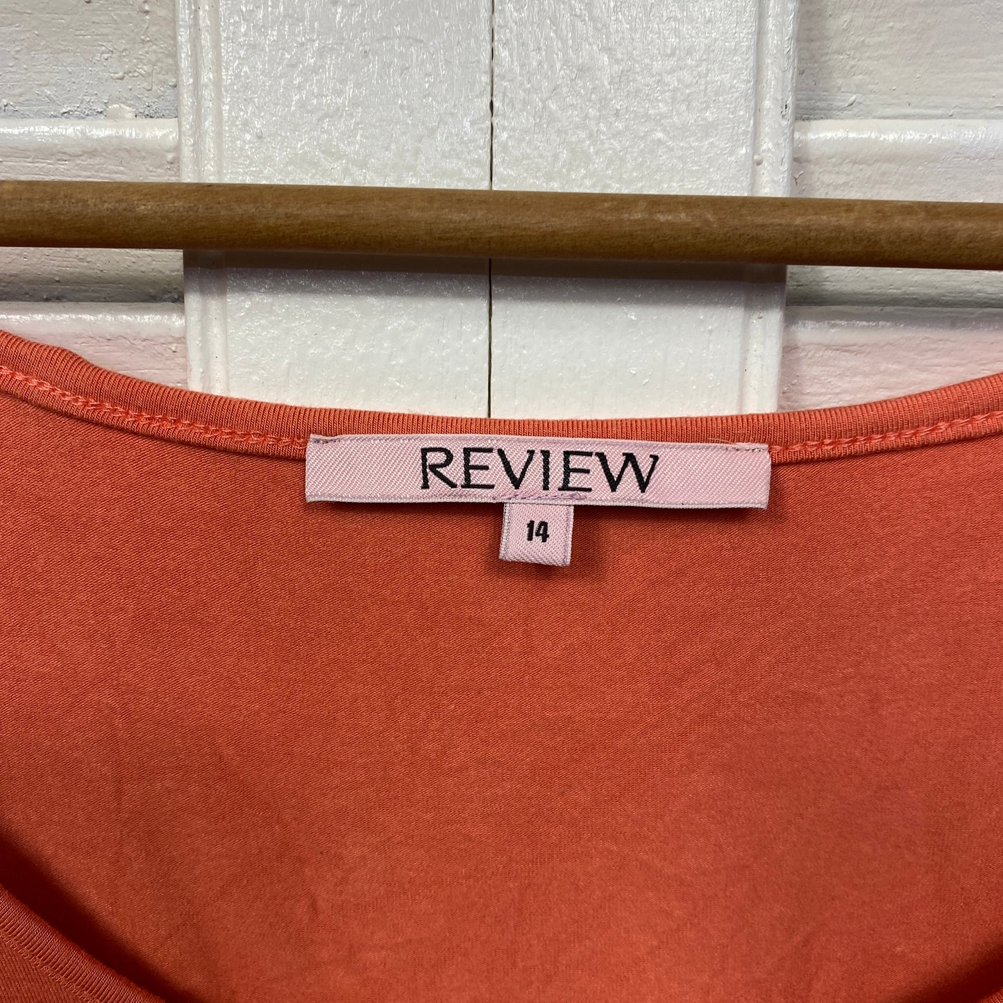 Review Top Size 14 Sleeveless Peach