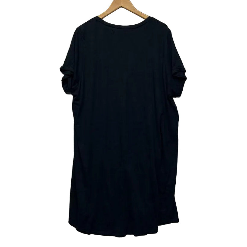 Edited Black Cotton Casual Dress - Size 24