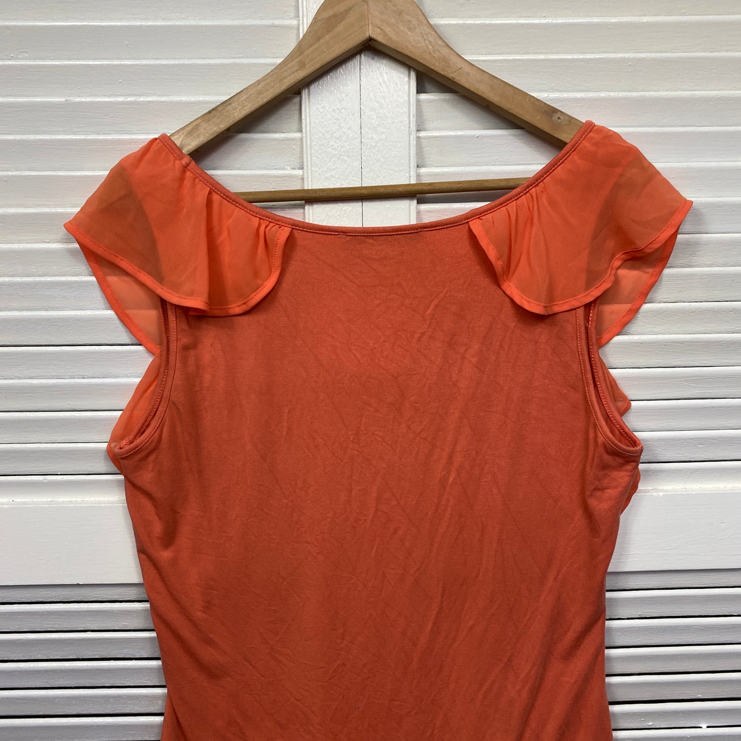 Review Top Size 14 Sleeveless Peach