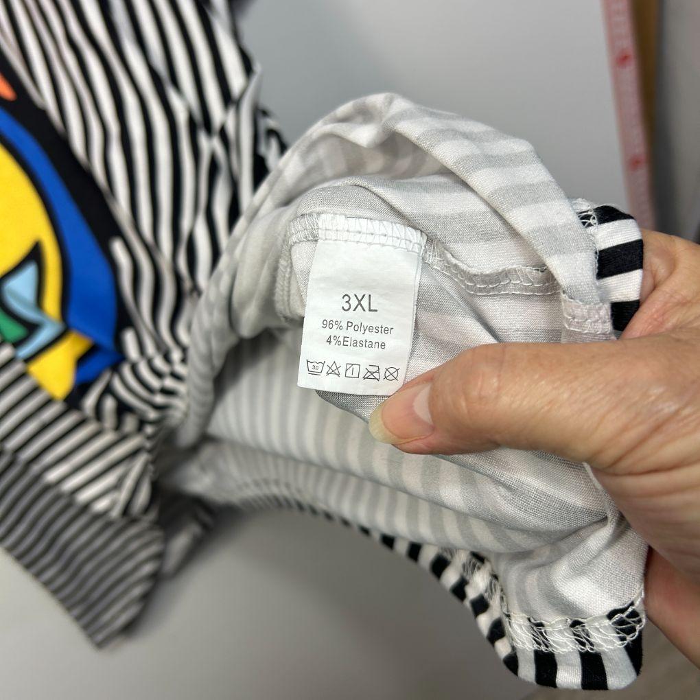 Multicoloured Striped Top - Size 3XL