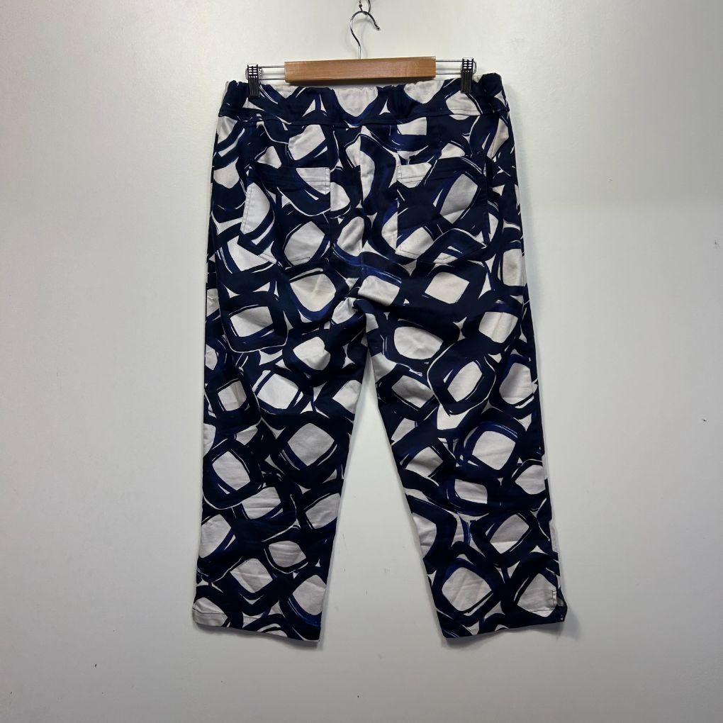 Virtuelle Navy Cotton Pants - Size 14