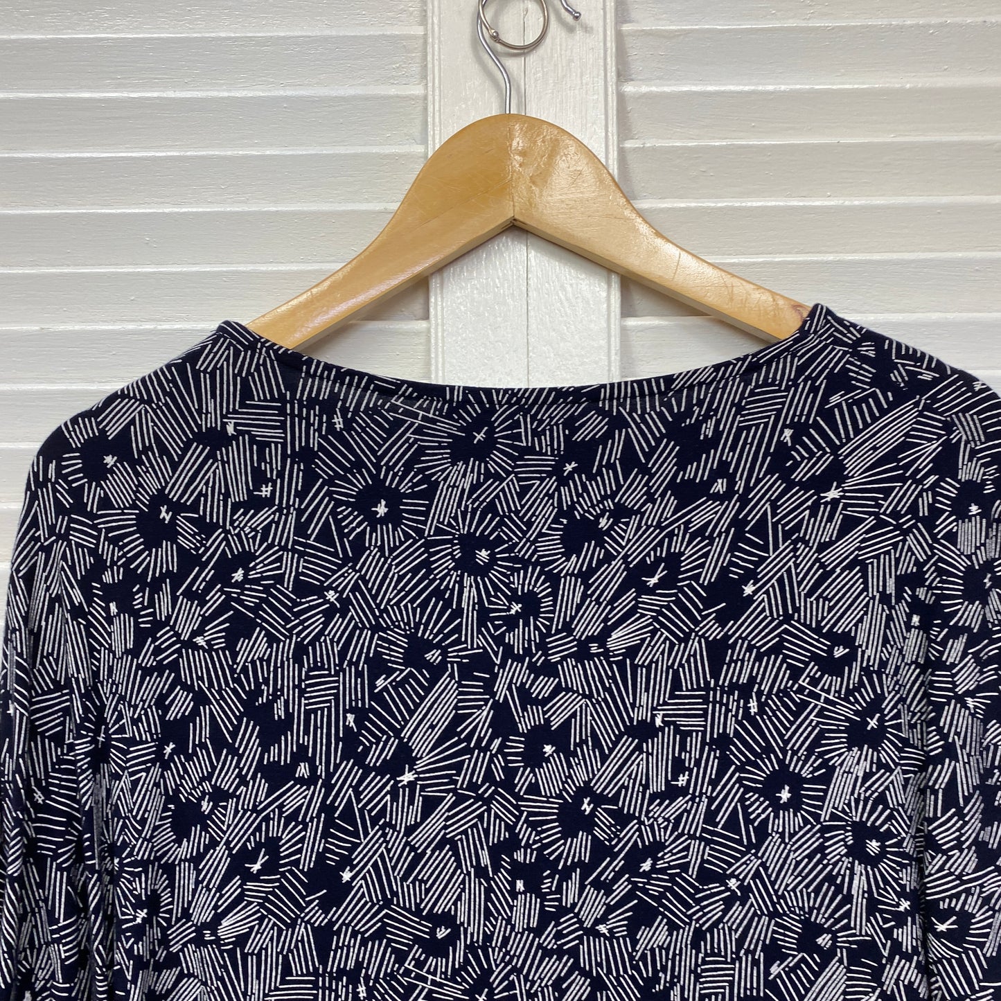 Sportscarft Top Size 14 Large Long Sleeve Navy