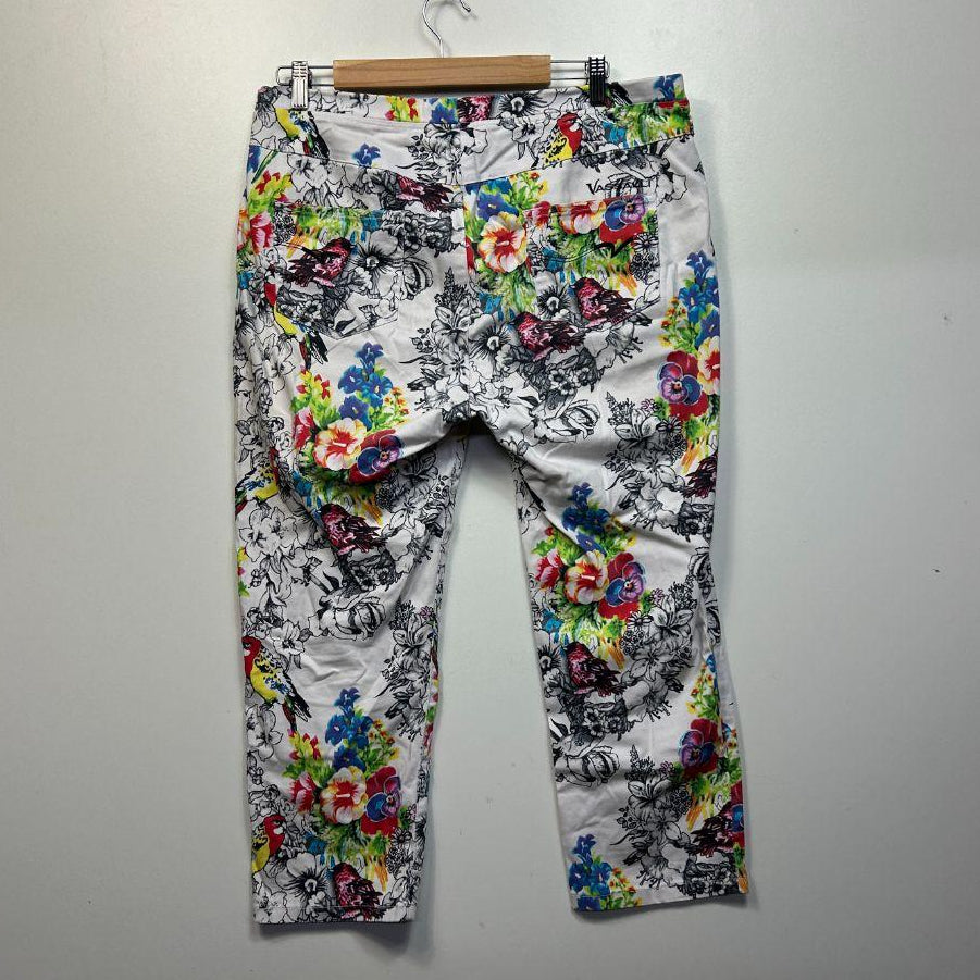 Vassalli Multicoloured Cotton Pants - Size 16