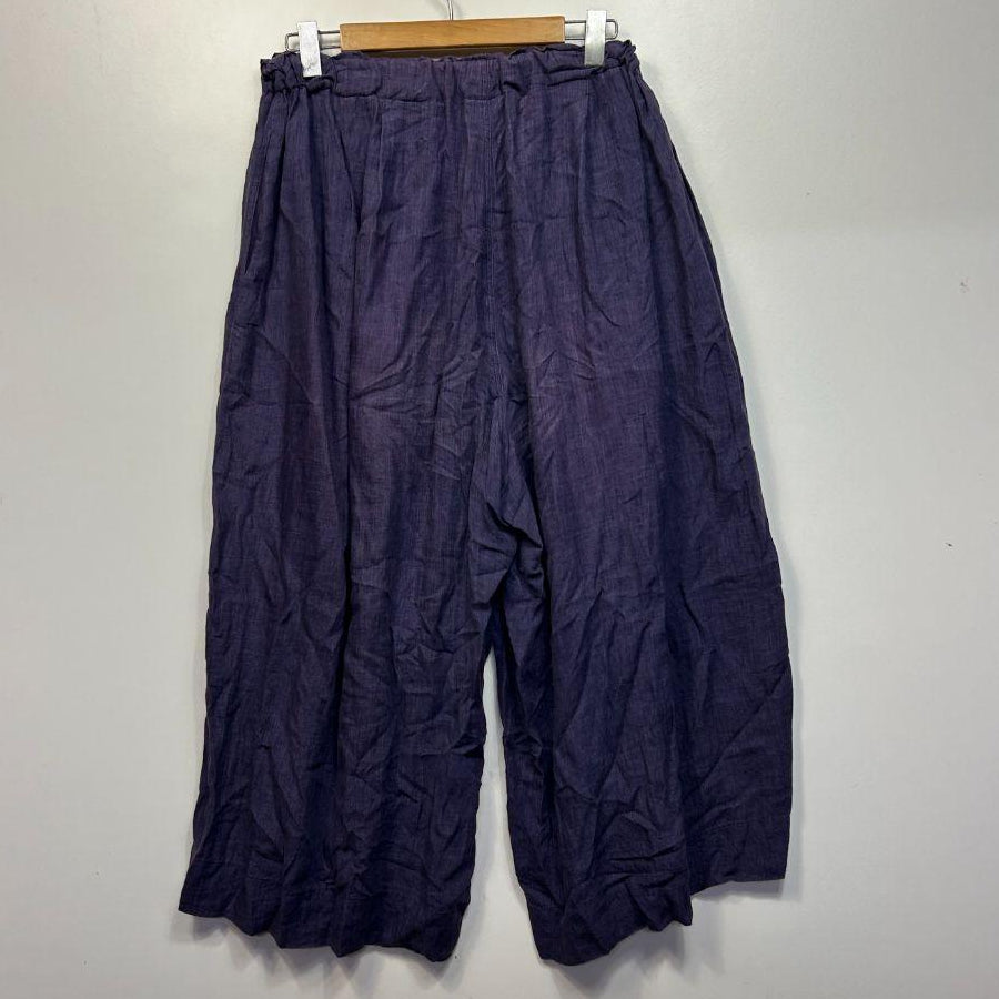Manteau Noir Purple Wide Leg Cropped Pants - Size OS