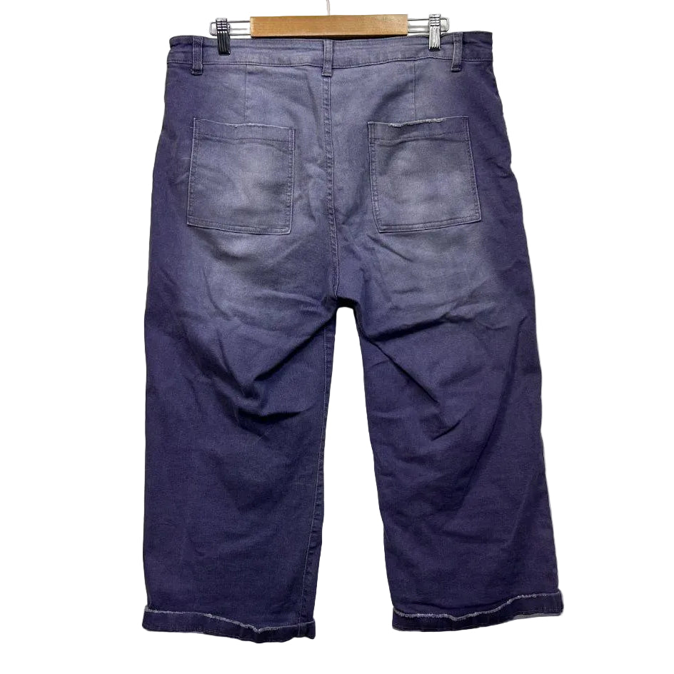 Purple Cropped Jeans - Size 2XL