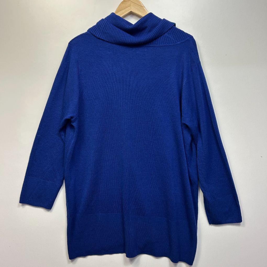 Autograph Blue Cowl Neck Top - Size 20/L