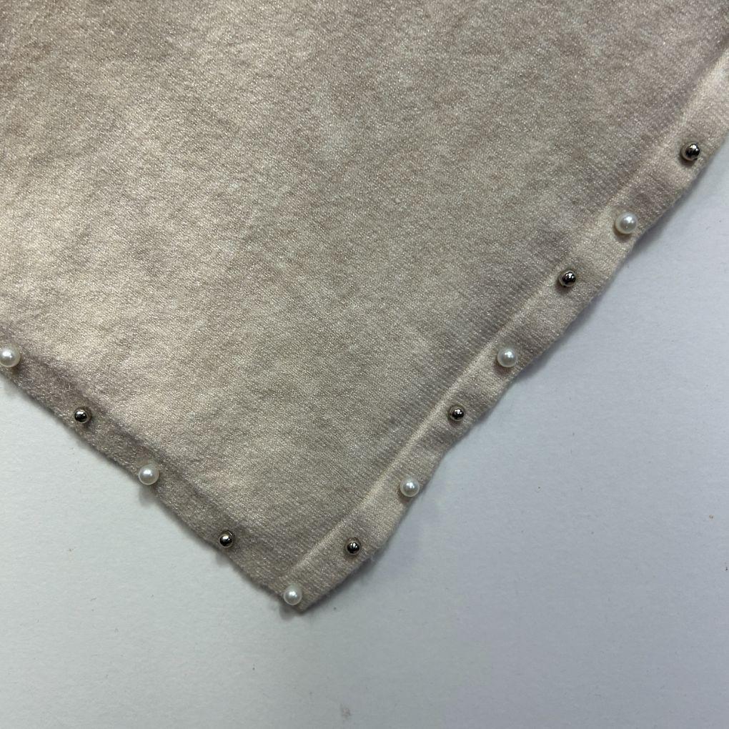 M.Style Beige Soft Poncho Top - One Size