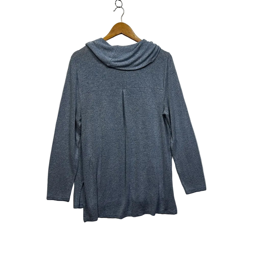 Just Jeans Blue Cowl Neck Top - Size XL