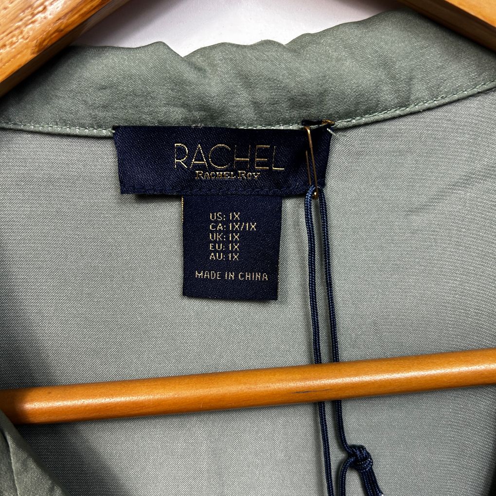 Rachel Roy Olive Green Shirt - Size 1X