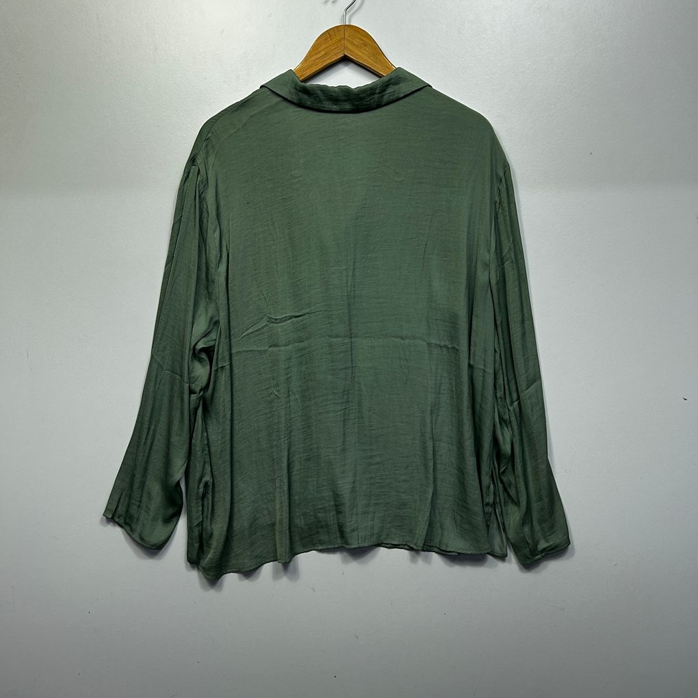 Rachel Roy Olive Green Shirt - Size 1X