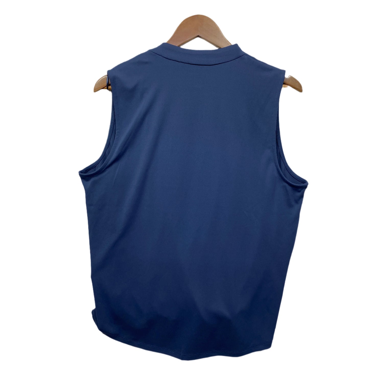 Portmans Top Size 14 Blue Sleeveless Draped V Front