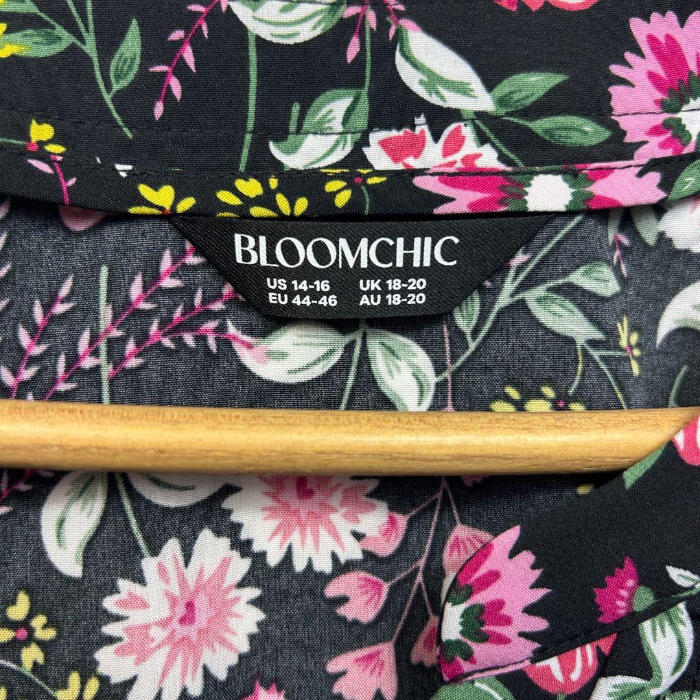 BloomChic Black Floral Top - Size 18/20