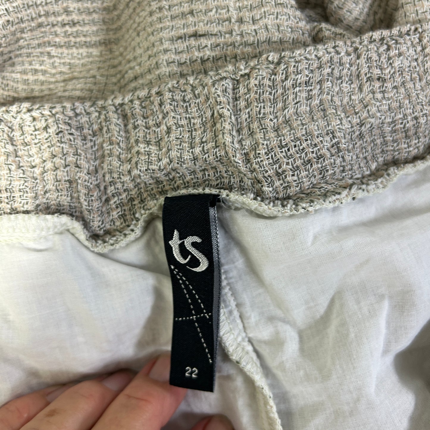 Taking Shape Cropped Linen Pants - Size 22