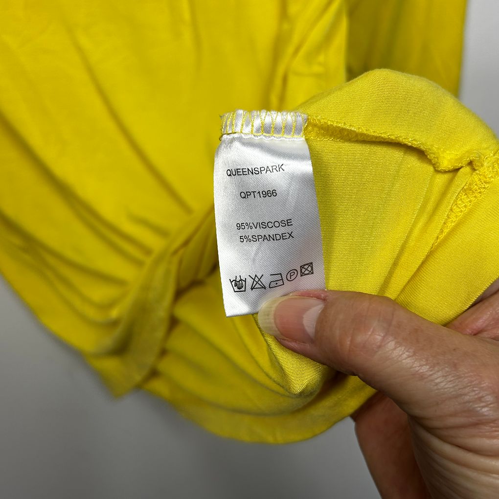 Queenspark Yellow Top - Size L