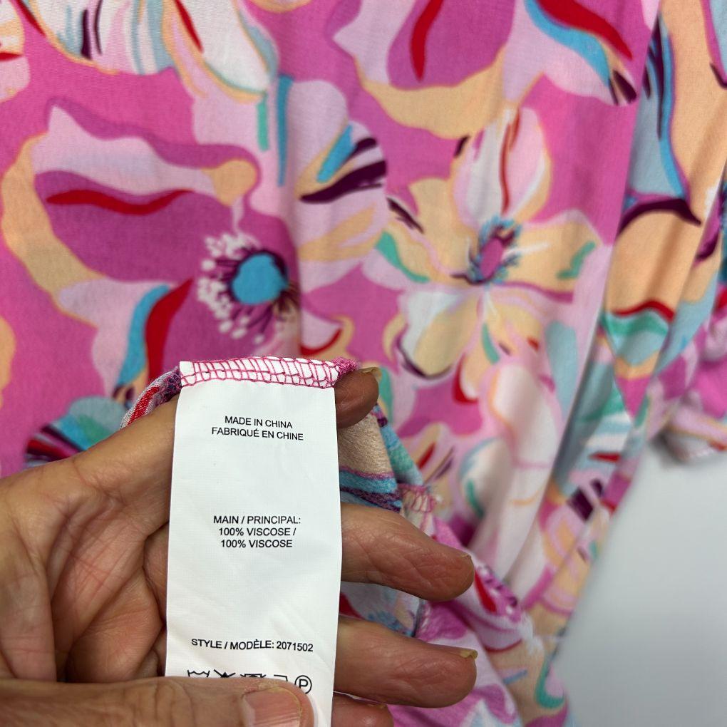 Rockmans Multicoloured Floral Dress - Size 18
