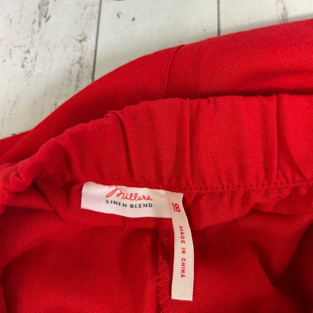 Millers Red Capri Pants - Size 18