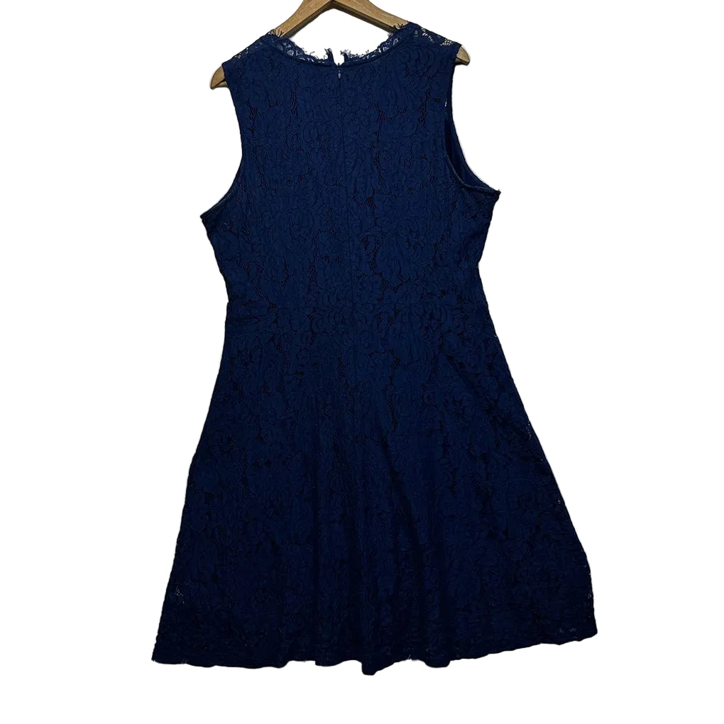 Target Collection Blue Cotton Lace Dress - Size 20