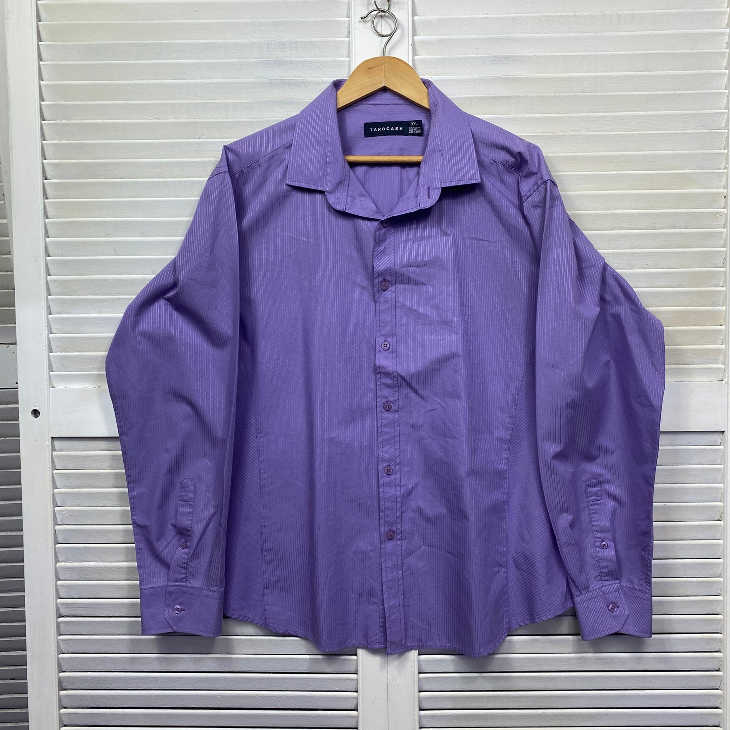 Tarocash Mens Shirt Size 2XL Purple Long Sleeve