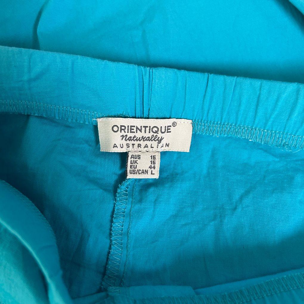 Orientique Teal Pants - Size 16