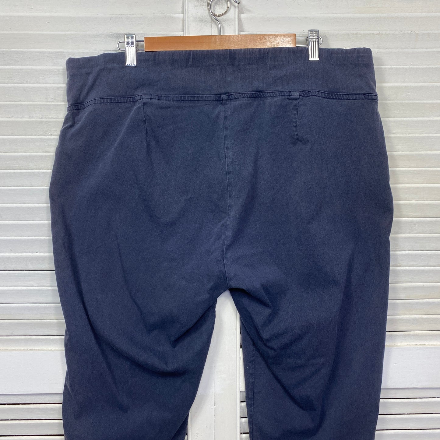 Autograph Pants Size 22 Blue Pull On Ankle Length