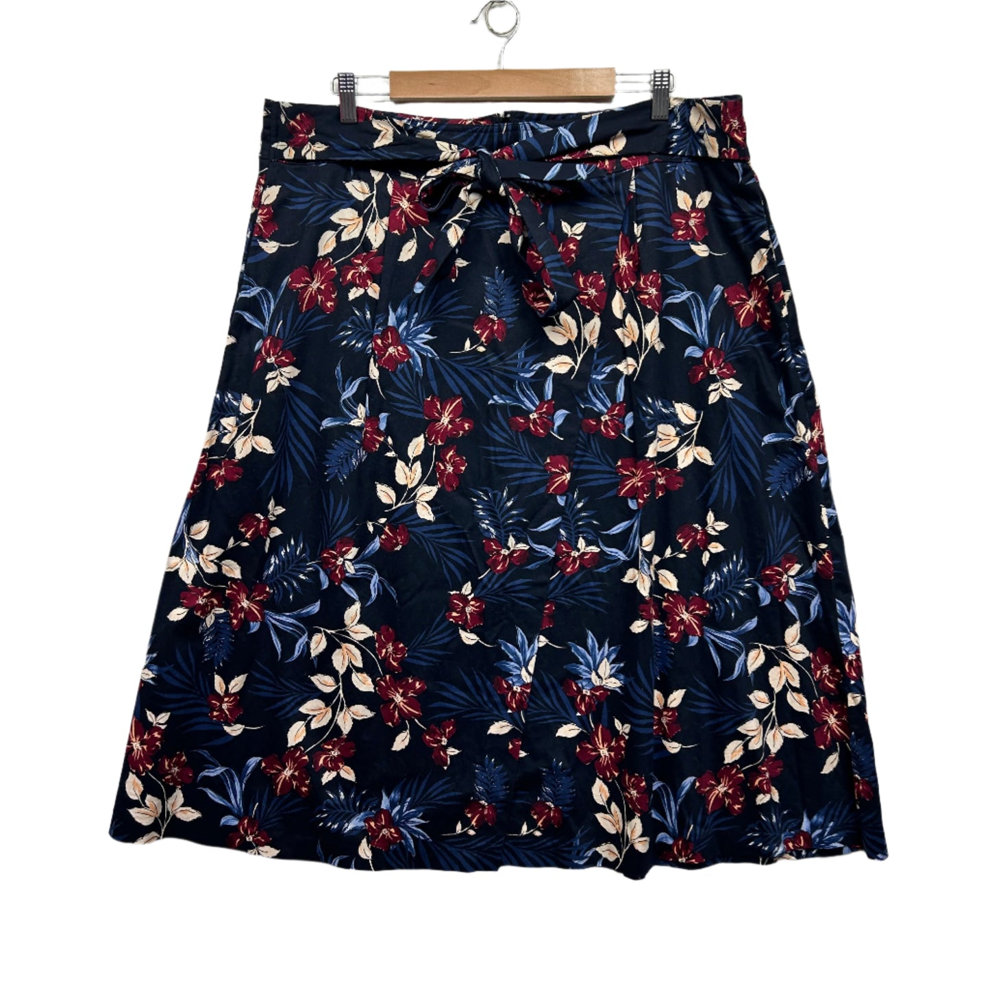 Preview Skirt Size 20 Floral Multicoloured Pockets Cotton Blend