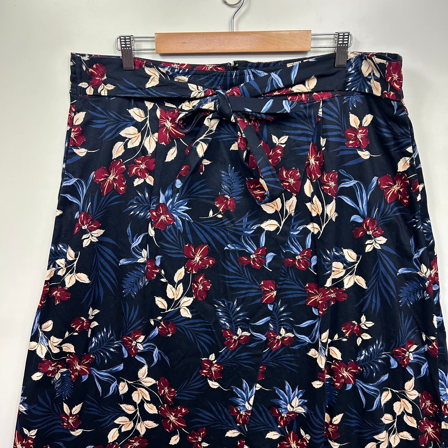 Preview Skirt Size 20 Floral Multicoloured Pockets Cotton Blend
